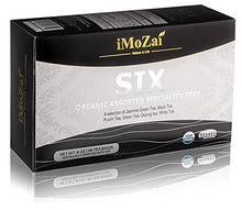 Load image into Gallery viewer, Imozai Assorted Specialty Teas Box | 6 Organic Tea Flavors | 96 Count | White tea | Oolong Tea | Green Tea | Jasmine Green Tea | Black Tea | Pu’erh Tea