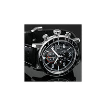 Load image into Gallery viewer, Citizen Eco-Drive Brycen Chronograph Mens Watch, Stainless Steel with Leather strap, Weekender, Black (Model: CA0649-14E)