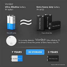 Load image into Gallery viewer, VONIKO 9V Batteries - Alkaline 9V Battery 4 Pack - Ultra Long Lasting with a 7 - Year Shelf Life