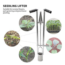Load image into Gallery viewer, AIWFL Bulb Planter, Bend Free Tool for Planting Bulbs Manual Seedling Transplanter Stainless Long Handle Bulb Planter Weeder Sod Plugger Flower Planting Soil Sampler-5-IN-1 Lawn Tool and Garden Tool