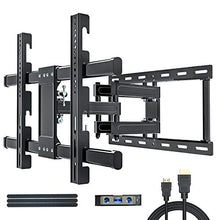 Load image into Gallery viewer, JUSTSTONE TV Wall Mount Bracket Full Motion for Most 32-80 Inch LED/LCD/OLED Flat Screen Curved TVs with Articulating Dual Arm Swivel Tilt Up to 110 lbs, Max VESA 600X400mm