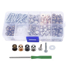 Load image into Gallery viewer, Shanrya Button Stud, Drawer Pull Leather Rivets Brass Plating for Clothe for Leather Bracelet for DIY Bags for Belts