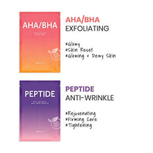 Load image into Gallery viewer, Barulab Sheet Mask, Vegan Facial sheet mask, Korean Face mask, 10pack Assorted Value Pack- Aloe, Cica, Greentea, Olive ,AHA.BHA, Peptide, Sheabuter, Teatree, VitaminC, Hyaluron