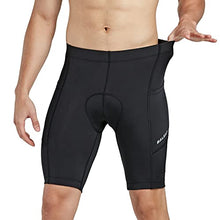 Load image into Gallery viewer, BALEAF Men's Cycling Shorts 3D Padded Bike Bicycle Clothes Road Biking Tights MTB Cycle Pockets UPF 50+ Black Size XXXL