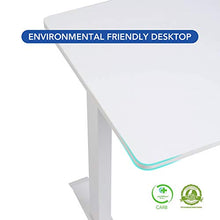 Load image into Gallery viewer, Flexispot Standing Desk Electric Quick Install Height Adjustable Desk 48 x 24 Inches Whole-Piece Desk Board (White Frame + 48" White Top)