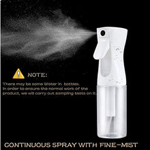 Load image into Gallery viewer, Empty Spray Bottle -5.4oz/160ml Hair Spray Bottle Mist Sprayer Fine Plant Mist Spray Bottle Fine Continuous Spray Water Bottle for Hair Styling, Plants, Cleaning, Misting & Skin Care (5 Ounce, Clear)
