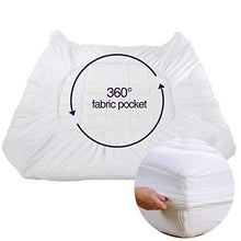 Load image into Gallery viewer, EASELAND Queen Size Mattress Pad Pillow Top Mattress Cover Quilted Fitted Mattress Protector Cotton Top 8-21" Deep Pocket Cooling Mattress Topper (60x80 Inches, White)