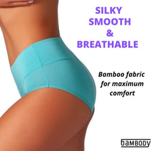 Load image into Gallery viewer, Bambody Absorbent Panty: Period Panties/Maternity & Postpartum Underwear (4X-LARGE, 3 PACK (PINK/BLUE/GREEN))