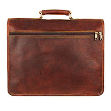 Load image into Gallery viewer, Vintage Leather Laptop Bags for Men Full Grain Large Leather Messenger bag for men 18 inches with rustic look Best leather briefcase by Hulsh