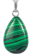 Load image into Gallery viewer, 16pcs Lab Malachite Gemstone Pendant Healing Crystals Chakra Stones Rock Crystal Quartz for Jewelry Making G2P11-8