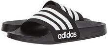 Load image into Gallery viewer, adidas Men's Adilette Shower Slides, Black/White/White, 11
