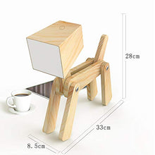 Load image into Gallery viewer, HROOME Kids Table Lamp - Wooden Dog and Dinosaur Desk Lamp