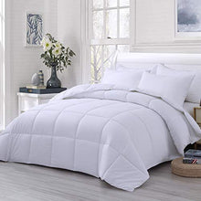 Load image into Gallery viewer, WhatsBedding Down Alternative Quilted Comforter - All Season White Lightweight Duvet Insert or Stand-Alone Comforter with Corner Tabs - King Size(102×90 Inch)