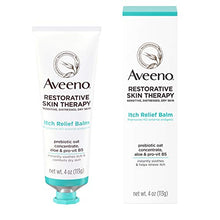 Load image into Gallery viewer, Aveeno Restorative Skin Therapy Itch Relief Body Balm for Sensitive, Distressed, Dry Skin, With Prebiotic Oat & Pramoxine Hcl, Formulated Without Parabens, Fragrance & Steroids, 4.0 Ounce