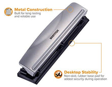 Load image into Gallery viewer, Bostitch Office 3 Hole Punch, 12 Sheet Capacity, All-Metal, Silver