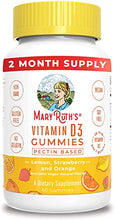 Load image into Gallery viewer, Vitamin D3 Gummies | D3 Vitamin Vegan Plant Based Gummies from Lichen | VIT D3 Gummies Non-GMO, Vegan, Gluten Free | 2 Month Supply