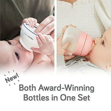 Load image into Gallery viewer, Nanobebe Baby Bottle Ultimate Feeding and Cleaning Set, for Breast Milk and Formula, Cleaning and Soothing Essentials, Baby Shower Registry Gift, for Newborn, Infant and Baby - Pink