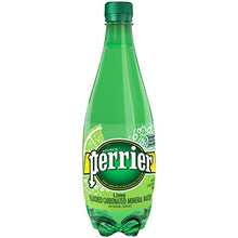 Load image into Gallery viewer, Perrier Lime Flavored Sparkling Water, 16.9 FL OZ Plastic Water Bottles (24 Count)