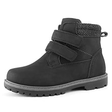 Load image into Gallery viewer, Tobfis Kids Waterproof Strap Work Boots (Toddler/Little Kid/Big Kid), Grey PU, 6 M US