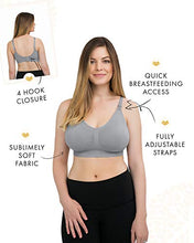 Load image into Gallery viewer, Kindred Bravely Simply Sublime Seamless Nursing Bra for Breastfeeding | Wireless Maternity Bra (Grey, Large)