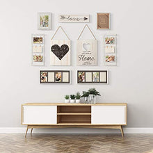 Load image into Gallery viewer, Gallery Perfect 17FW1938 Rustic Collage Gallery Wall Kit Picture Frame Set, Multi Size - 4" x 6", 5" x 7", White, 9 Piece