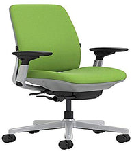 Load image into Gallery viewer, Steelcase Amia Chair with Platinum Base & Standard Carpet Casters, Meadow (Renewed)