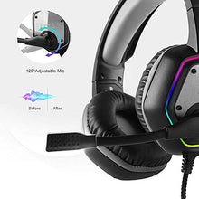 Load image into Gallery viewer, EKSA E1000 USB Gaming Headset for PC - Computer Headphones with Microphone/Mic Noise Cancelling, 7.1 Surround Sound Wired Headset&RGB Light - Gaming Headphones for PS4/PS5 Console Laptop