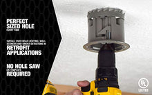 Load image into Gallery viewer, Madison Electric Products-MSBST250 Fixture and Ceiling Electrical Box Smart Box Shark Tooth with Hole Saw