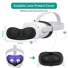Load image into Gallery viewer, BEJOY VR PU Leather Face Bracket & Protective Lens Cover for Oculus Quest 2, Dust Proof & Anti-Scratch Cover, 3D 360 Degree Surrounding Sounds Gaming Headphones for Oculus 2