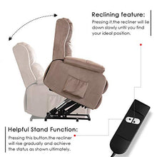 Load image into Gallery viewer, Harper&Bright Designs Power Lift Chair Soft Fabric Recliner Living Room Sofa Chair