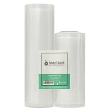 Load image into Gallery viewer, Nutri-Lock Vacuum Sealer Bags. 2 Rolls 11x50 and 8x50. Commercial Grade Food Saver Bags Rolls. Works with FoodSaver. Perfect for Sous Vide