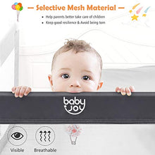 Load image into Gallery viewer, Costzon Double Sided Bed Rail Guard, 2 Pack, Extra Long Swing Down Safety Guard w/Straps for Toddler Convertible Crib, Folding Baby Bedrail for Kids Twin Double Full Queen King Mattress, Gray, 59 Inch