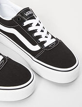 Load image into Gallery viewer, Vans Women's Ward Platform Low-Top Sneakers, Black ((Canvas) Black/White 187), 7.5