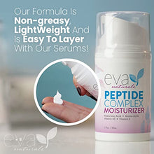 Load image into Gallery viewer, Eva Naturals Collagen Peptide Complex Moisturizer - Anti-Wrinkle Facial Moisturizer For All Skin Types - Deeply Hydrating Multi-Peptide Collagen Boosting Face Cream For Firmer, Smoother Skin - 1.7Oz