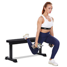 Load image into Gallery viewer, MaxKare Flat Weight Bench 600 LBS Capacity 42x18.5x19'' Workout Exercise Fitness Bench Thick Backrest Cushion for Home Gym Strength Training
