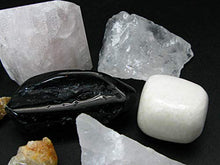 Load image into Gallery viewer, Synergy 12 Set Phenakite Moldavite Natrolite Petalite Danburite Tektite Azeztulite Scolecite Herderite Tanzanite Brookite Satyaloka 283 Gr