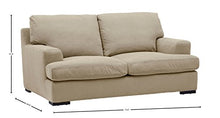 Load image into Gallery viewer, Amazon Brand – Stone & Beam Lauren Down-Filled Oversized Loveseat Sofa, 74"W, Fawn