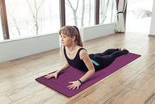 Load image into Gallery viewer, Ewedoos Eco Friendly Yoga Mat with Alignment Lines, TPE Yoga Mat Non Slip Textured Surfaces ¼-Inch Thick High Density Padding To Avoid Sore Knees, Perfect for Yoga, Pilates and Fitness (New Purple)