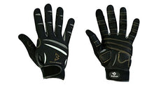 Load image into Gallery viewer, The Official Glove of Marshawn Lynch - Bionic Gloves Beast Mode Men's Full Finger Fitness/Lifting Gloves w/ Natural Fit Technology, Black (PAIR), Large