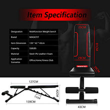 Load image into Gallery viewer, Magic Fit Adjustable Weight Bench Utility Exercise Workout Bench Flat/Incline/Decline Bench Press for Home Gym