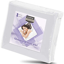 Load image into Gallery viewer, Utopia Bedding 1 All Season Comforter Duvet Insert with 1 Duvet Cover Set (Queen, White)