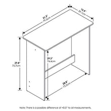 Load image into Gallery viewer, FURINNO Simplistic Study Table, Columbia Walnut