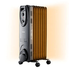 Load image into Gallery viewer, Oil Filled Radiator Heater, Radiator Heater, 2022 Upgraded 1500W Electric Portable Heater with 3 Heat Settings, Adjustable Thermostat, Quiet Overheat & Tip-Over Protection, Oil Heaters for indoor use