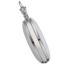 Load image into Gallery viewer, Gotham Men's Silver-Tone Railroad Dial Double Hunter 17 Jewel Mechanical Pocket Watch # GWC18806S