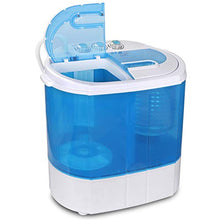 Load image into Gallery viewer, ZENY Portable Compact Washing Machine Mini Twin Tub Washer Spin Spinner 9.9lbs Capacity, Lightweight Small Laundry Washer for Apartment RV