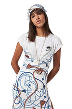 Load image into Gallery viewer, NAUTICAL ROPE PRINT SLIP DRESS, SMALL