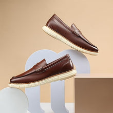 Load image into Gallery viewer, Bruno Marc Men's Casual Dress Shoes Slip-on Lightweight Penny Loafers, Dark Brown, Size 9.5, SBLS2349M