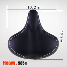 Load image into Gallery viewer, LINGMAI Comfortable Exercise Bike Seat for Men and Women,Oversize Bicycle Saddle with Soft Cushion Improves Comfort for Mountain Bike, Road Bicycle, Hibrid and Stationary Electric Bike