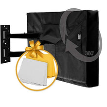 Load image into Gallery viewer, Lish Premium Waterproof Outdoor TV Cover 52 to 55 inches with Front Flap, Thick Fabric, Weatherproof Outdoor TV Enclosure for Outside Tv
