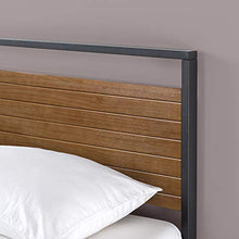 Load image into Gallery viewer, ZINUS Suzanne 37 Inch Metal and Wood Platform Bed Frame / Solid Wood & Steel Construction, Chestnut Brown, Queen & 10 Inch Green Tea Memory Foam Mattress / CertiPUR-US Certified, Queen